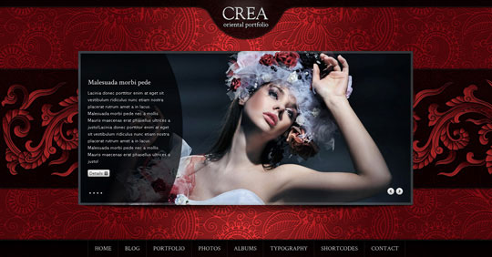 高级华丽WordPress画廊主题Crea