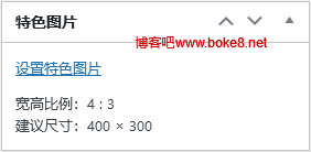 WordPress TinyMCE编辑模式下增加特色图像上传尺寸提示的代码